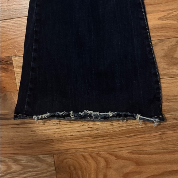 Buckle Black Fit 53 Super Flare Dark Wash Distressed Hems 28 x 34 - Picture 5 of 7